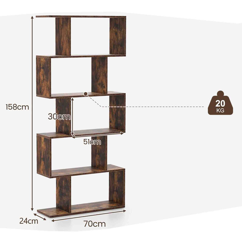 Bookcase, Rustic Brown