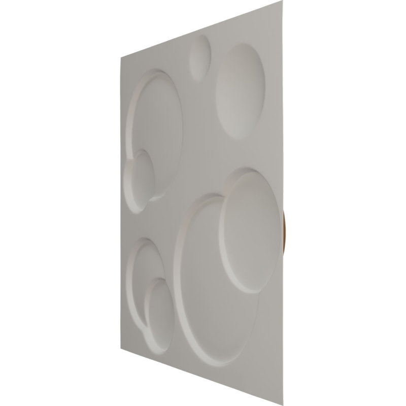 Panneau mural décoratif 3D FinuraWall l 19 5/8 po x H 19 5/8 po, UltraCover (couvre 2,67 pieds carrés), Or rétro