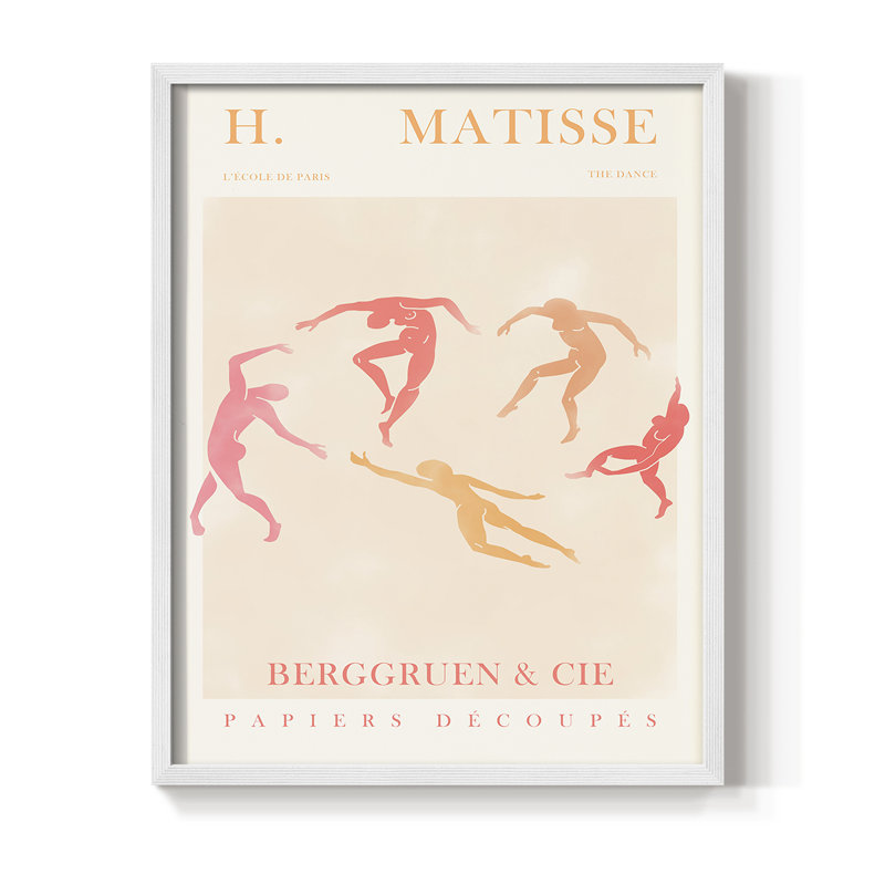 Matisse CDXCI, reproduction encadrée - bois massif, Blanc, H 10 po x l 8 po