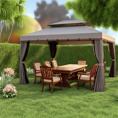 Vented Canopies & Gazebos(Must include Frame), Aluminum Modern Patio