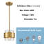 Luminaire suspendu en verre laiton-127657817