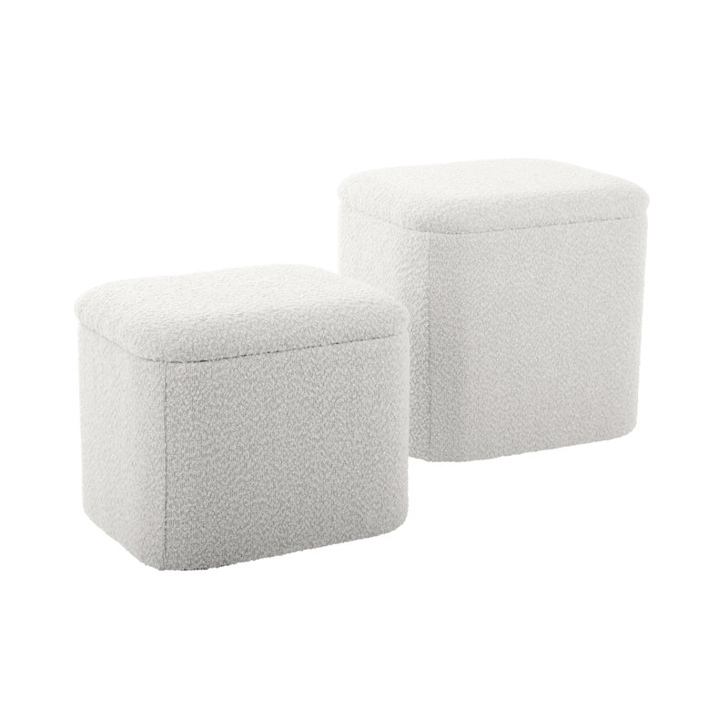 Ada 35 Wide Ottoman, White