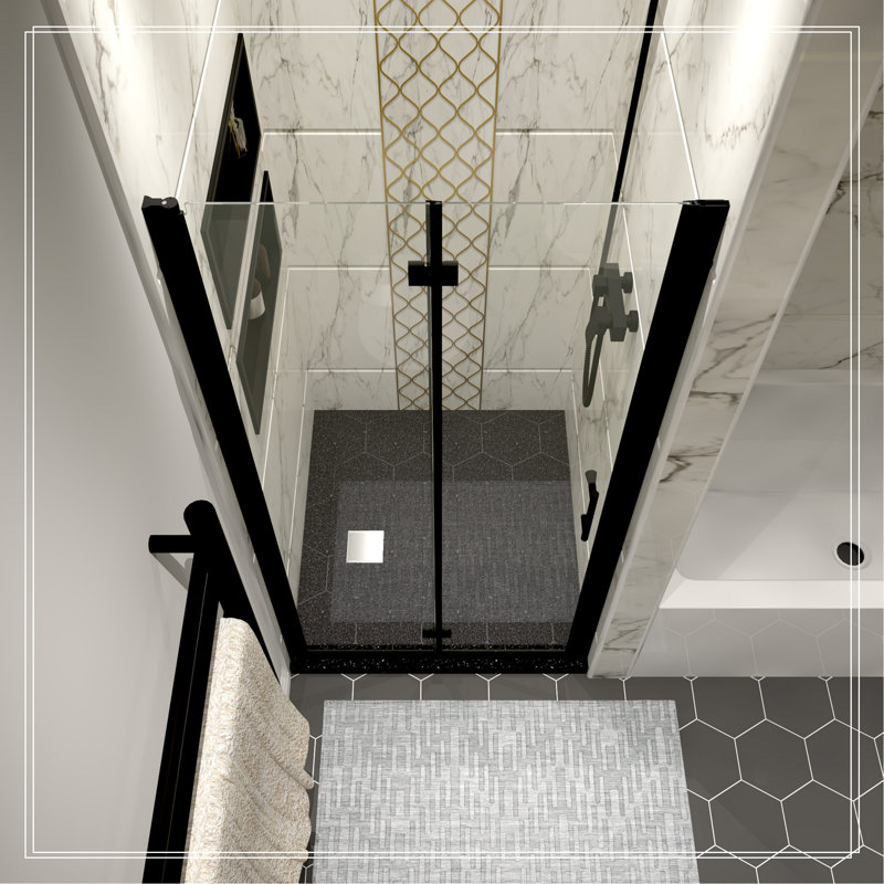 HIGH QUALITY STAINLESS STEEL SHOWER DOORS