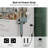Pisklo Vanity desk & Power Outl, Makeup Vanity with Mirror and 12 LED Lights, Makeup Table with 11 Drawers, Vanity Table with Chair，Vanity Set 3 Lighting Modes Brightness Adjustable-1388742961