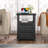 Chaky 2 - Drawer Nightstand with Storage and Built-In Outlets-900773595-934842400
