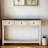 Entryway Console Table With Drawers And Bottom Shelf – Space-Saving Sofa Table With Extra Storage And Projecting Drawers-737883623-737883616