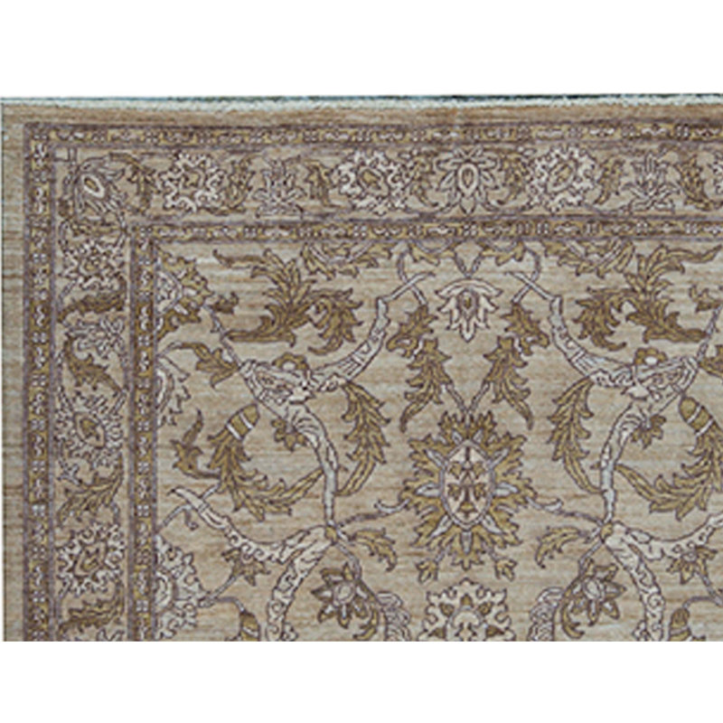 Tapis brun de haute qualité noué à la main Sultanabad
