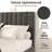 Haden Velvet Upholstered Platform Bed Frame with Channel Tufted Headboard-430185540-430185536