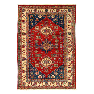 Fine Hand Knotted Kazak rug 5'8"X 8'1"