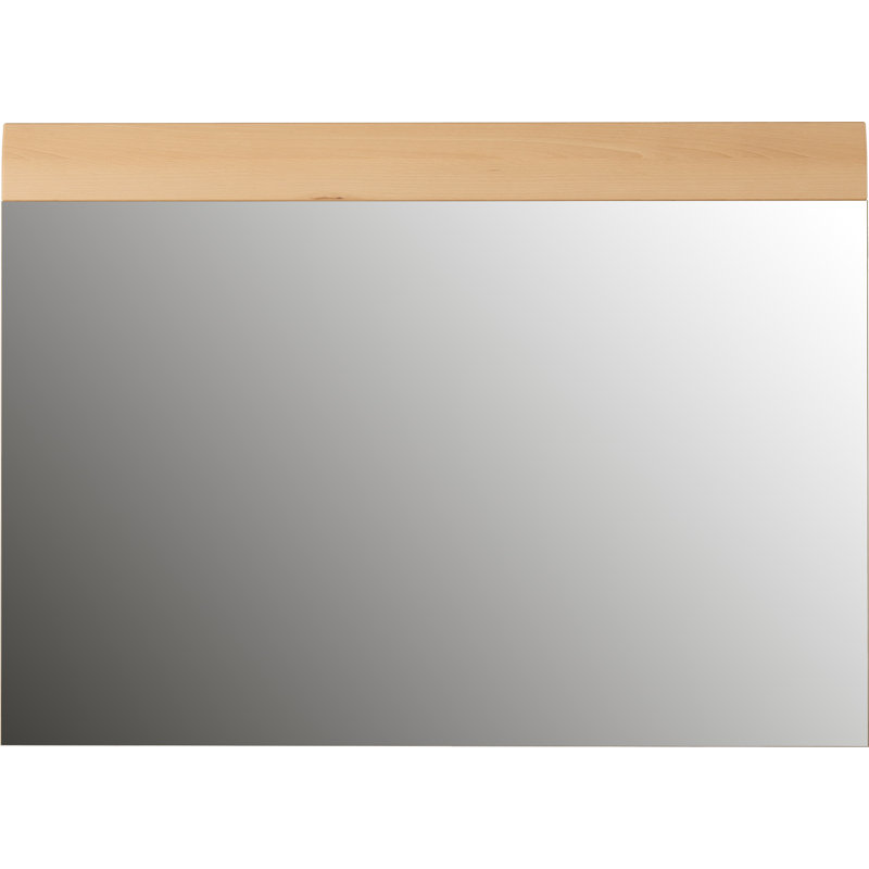 Garcia Wood Flat Wall Mirror, Beech