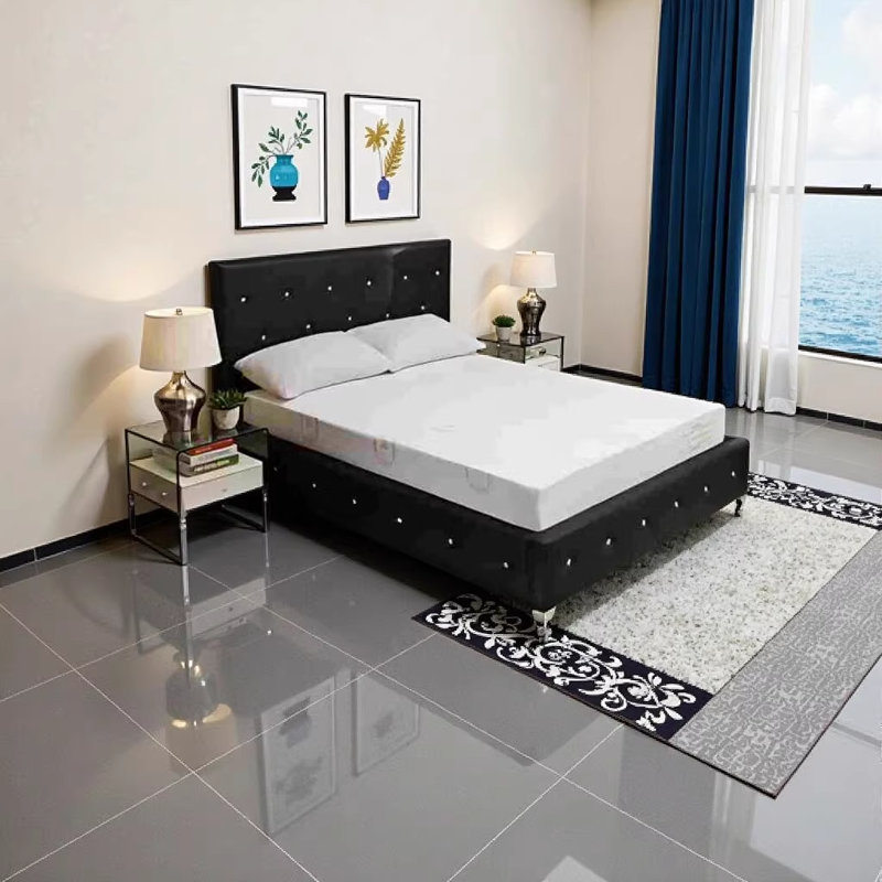 Matelas en mousse viscoélastique imprégnée de thé vert Herbal Fusion Collection, grand, blanc, Grand lit, 8"
