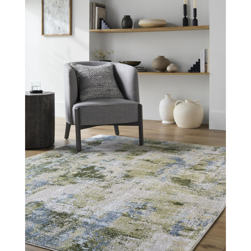 Lillian Machine Washable Indoor Area Rug, Rectangle 6'7" x 9'