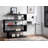 Buck II Clear Glass, Chrome High Gloss Finish Writing Desk With Shelf-145847719