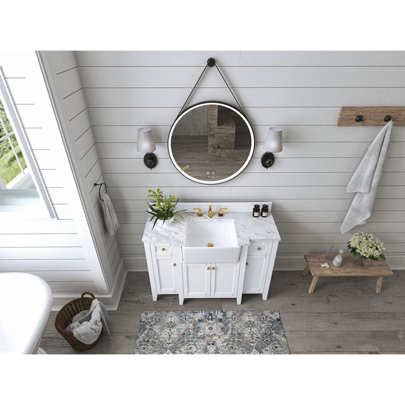 Adeline 48'' W Single Vanity, White