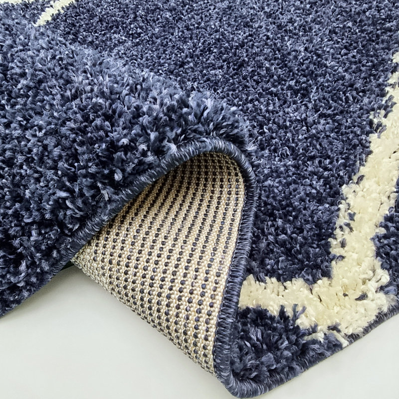 Curteria Geometric Shag Area Rug, Rectangle 120 x 170cm
