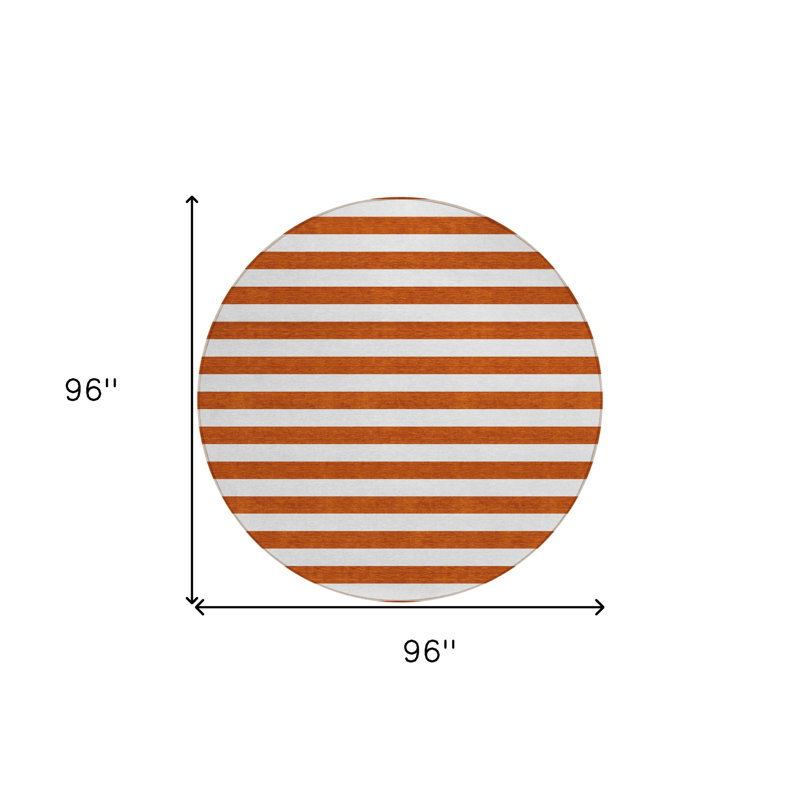 Tapis d'intérieur rond 8 po