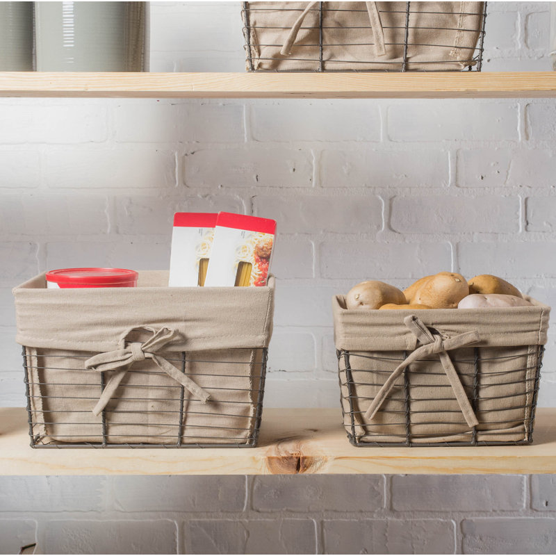 Panier en tissu Colgate, Taupe rétro