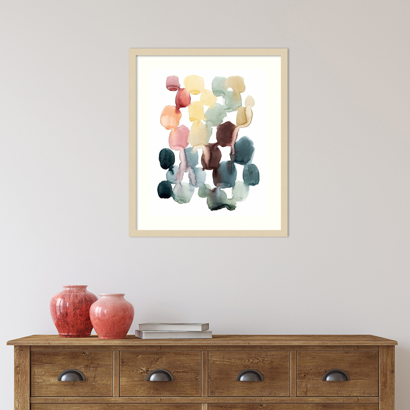 Desert Stones II Print by Grace Popp, Natural Framed Paper, 25" H x 21" W