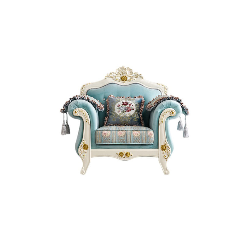 Chaise luxueuse en tissu européen
