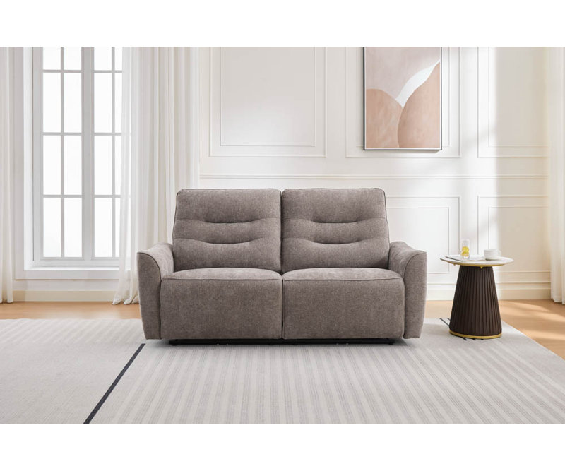 Cupar Electric Power Fabric Reclining Sofa , 3