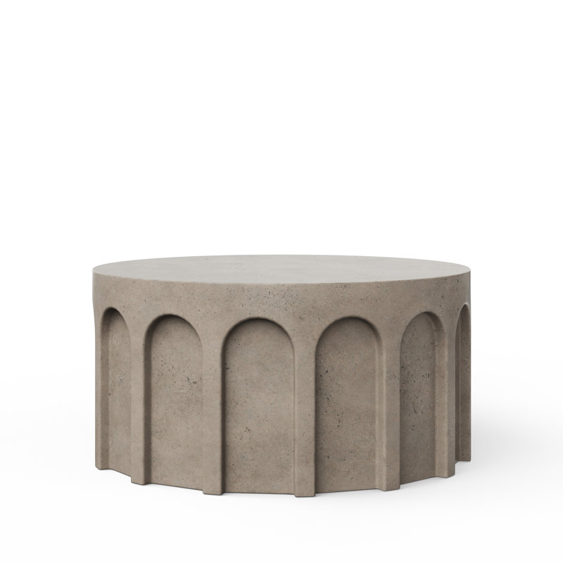 Vicky Round Coffee Table, Gray