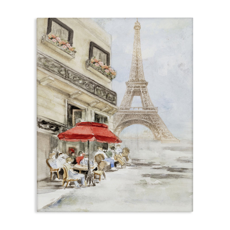Art mural sur toile, "Sunday lunch tour Eiffel" par Lanie Loreth bp-986_CN, H 40 po x l 30 po