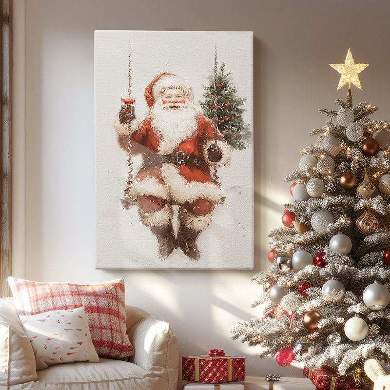 Night of Tinsel-Gold Dawn-Premium Gallery Wrapped Canvas, 12" H x 8" W