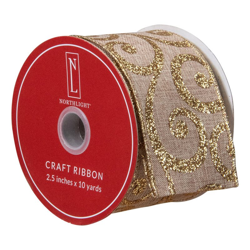 2.5'' Floral Polyester Ribbon