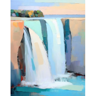 "Chutes d'eau 8" sur toile
