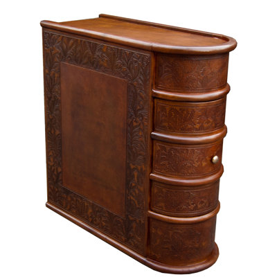 Morefield Solid Wood Tray Top End Table with Storage