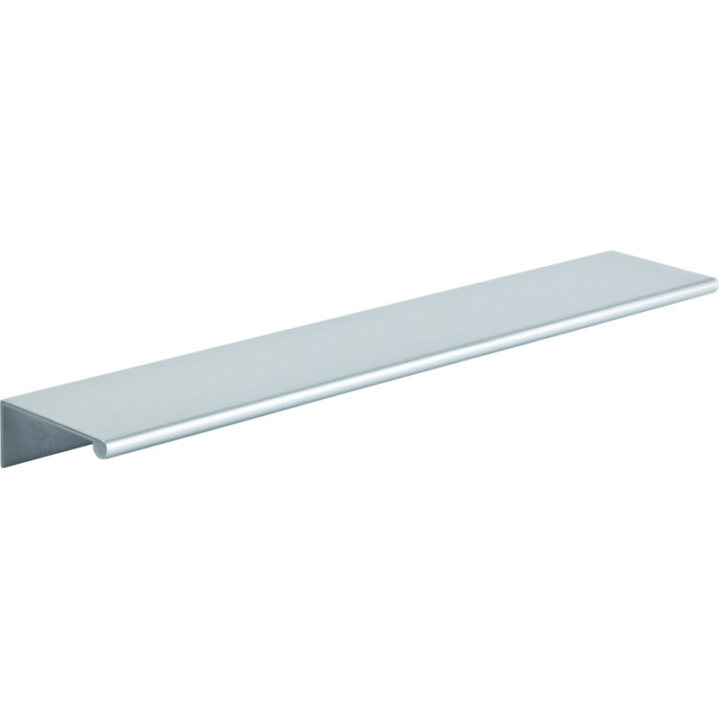 Polished Chrome Modern Finger Pull Bar with Mounting Hardware