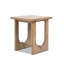 Table d'appoint carrée en pin récupéré 22 po Fitz