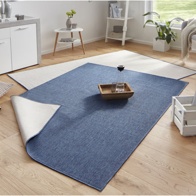 Miami Flatweave Blue Rug