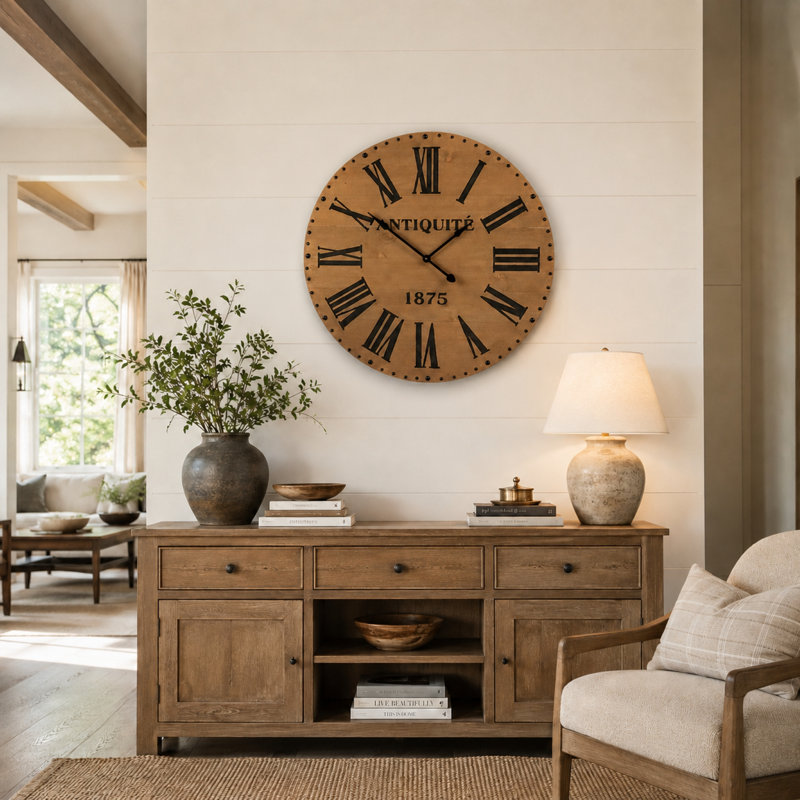 Alexis Wood Analog Wall Clock