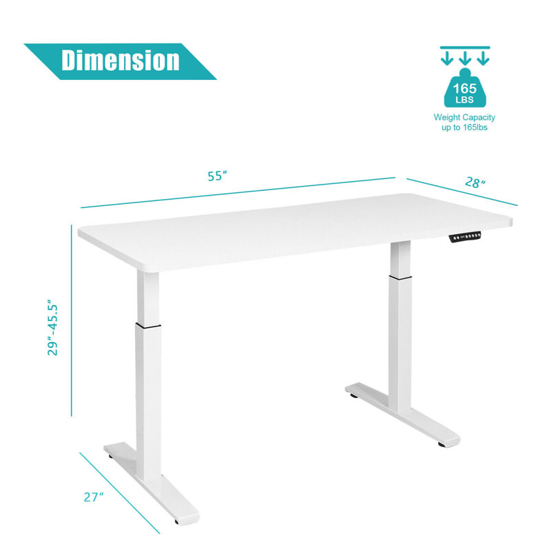 Bureau debout à hauteur ajustable Beowulf, Blanc