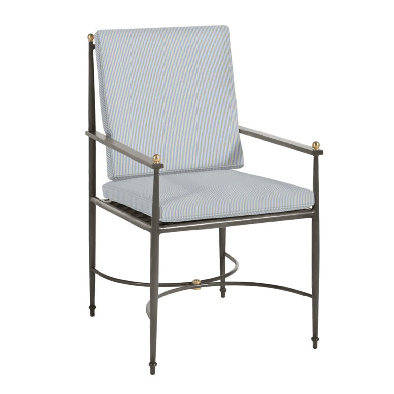 Roma Patio Chair with Cushions, Rollo Chambray, Welt