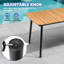 Table de salle à manger de patio ovale avec trou pour parasol et structure en aluminium-2088027971-2088028028