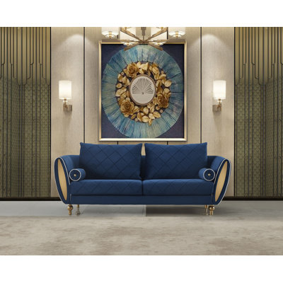 Vaughan 91'' Velvet Sofa