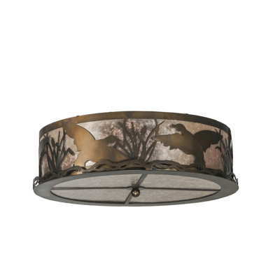 Rustic Lodge 4 - Light Flush Mount
