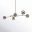 Lustre linéaire spoutnik moderne à 5 lumières Dumont