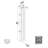 Indurial 63-Bottle Wall-Mounted Metal Wine Rack Kit in Matte Black – 84" Tall |-626064088-599849215