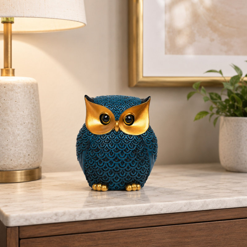 Figurine décorative bleue