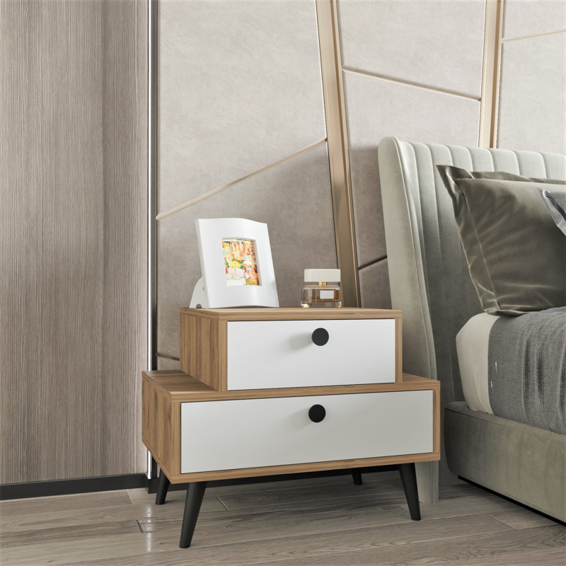 Williamsburg 63.2cm W Manufactured Wood Bedside Table