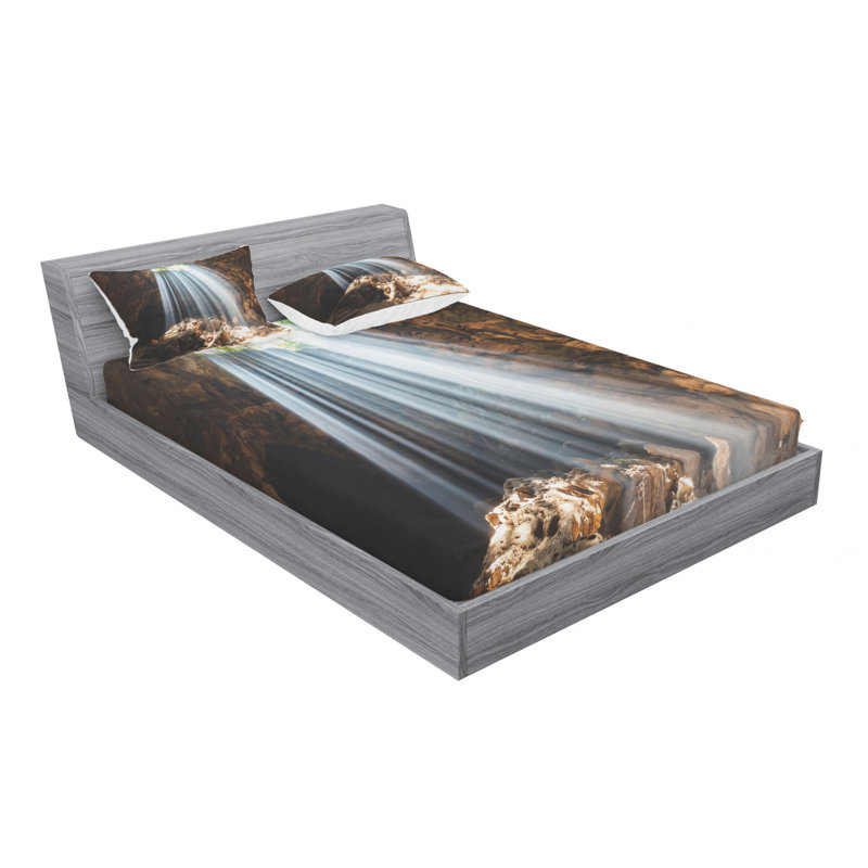Microfiber Sheet Set, Queen Sheet Set with Fitted Sheet