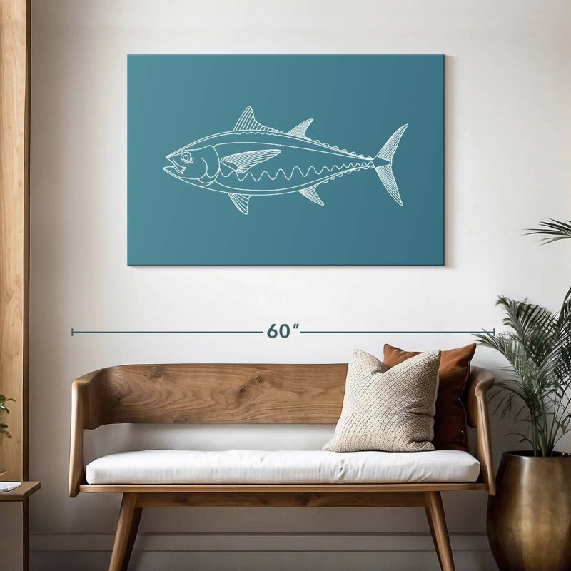 Blackfin Tuna, 30" H x 45" W