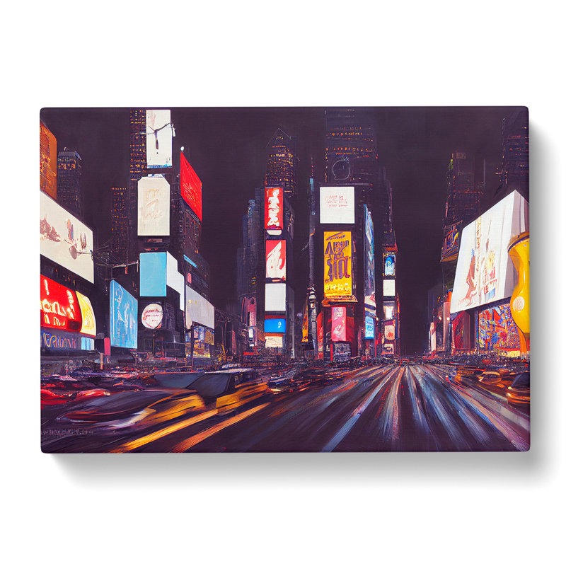 Times Square Art Vol.7 - Wrapped Canvas, 50cm H x 76cm W x 3cm D