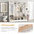 Hall Tree With Storage Bench - Minimalist Shoe Cabinet With Cubby Compartments And Shelves-1086932429