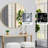 Arched Metal Wall Mirror for Bathroom, Decor, Living Room-909602353-909602352