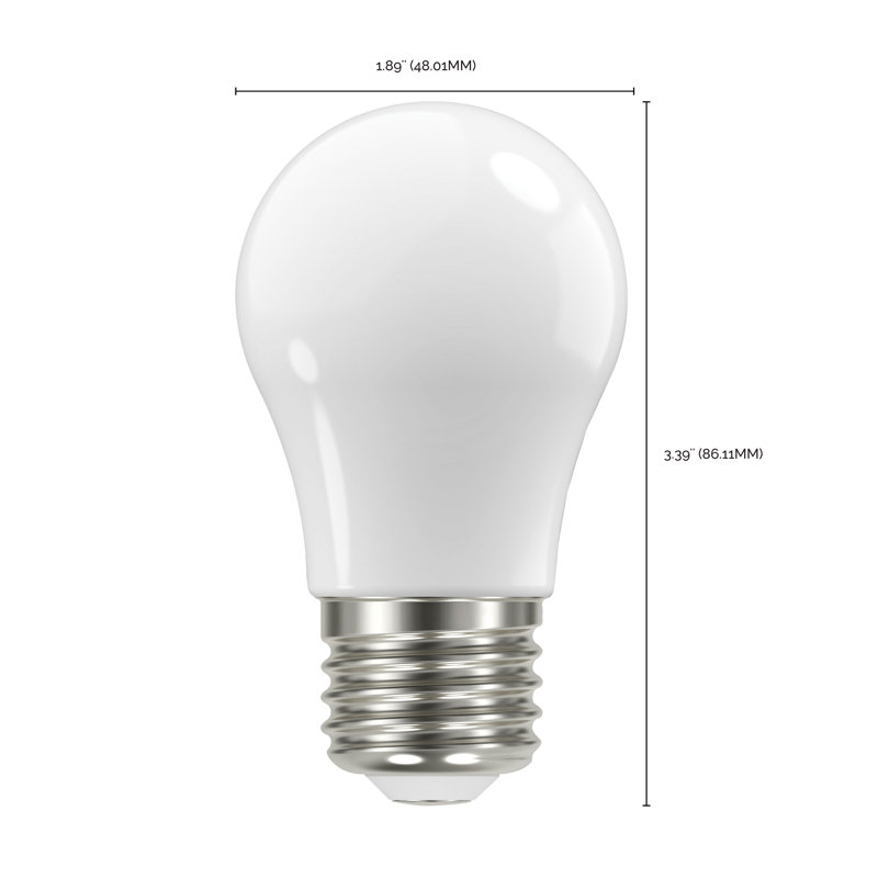 5 W (équivalent à 40 W), DEL A15, ampoule à intensité variable, blanc chaud E26 / culot moyen (standard), 2700 K