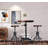 Swivel Counter Stool with Metal Frame-1034073692-951660729